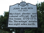 John Burgwin Marker Wilmington NC by George Lansing Taylor Jr