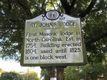 St John's Lodge Marker Wilmington NC by George Lansing Taylor Jr