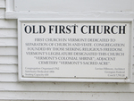 First Congregational Church Sign Bennington VT by George Lansing Taylor, Jr.