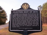 Election Riot of 1874 Marker, Comer, AL