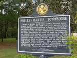 Miller-Martin Townhouse Marker (Obverse) Clayton, AL