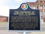 The Founding of Dothan, Alabama Marker (Reverse) by George Lansing Taylor, Jr.