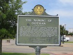 The Naming of Dothan Marker, Dothan, AL