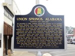 Union Springs Alabama Marker (Reverse), Union Springs, AL by George Lansing Taylor, Jr.