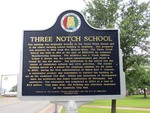 Three Notch School Marker, Andalusia, AL by George Lansing Taylor, Jr.