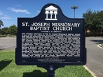 St. Joseph Missionary Baptist Church Marker, Jacksonville, FL by George Lansing Taylor, Jr.
