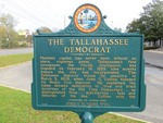 Tallahassee Democrat Marker (Obverse), Tallahassee, FL by George Lansing Taylor, Jr.