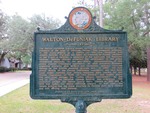 Walton-Defuniak Library Marker, DeFuniak Springs, FL by George Lansing Taylor, Jr.