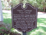 Hasty Cottage Post Office Marker, Ponce Inlet, FL by George Lansing Taylor, Jr.
