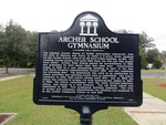 Archer School Gymnasium Marker, Archer, FL by George Lansing Taylor, Jr.