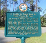 El Pueblo de Gracia Real de Santa Teresa de Mose Marker (Obverse), St Augustine, FL by George Lansing Taylor, Jr.