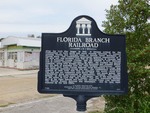Florida Branch Railroad Marker F-822, Jasper, FL