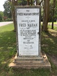 Fred Mahan Drive Marker Monticello, FL by George Lansing Taylor, Jr.