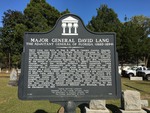 Major General David Lang Marker Tallahassee, FL by George Lansing Taylor, Jr.