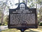 Myers Park Historic District Marker (Obverse) Tallahassee, FL