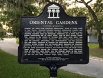 Oriental Gardens Marker Jacksonville, FL by George Lansing Taylor, Jr.