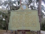 Ormond Tomb Marker Volusia Co, FL by George Lansing Taylor, Jr.