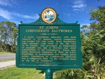 St Joseph Confederate Saltworks Marker F-119 Gulf Co, FL by George Lansing Taylor, Jr.