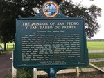 The Mission of San Pedro Y San Pablo de Patale Marker (Reverse) Leon Co, FL