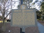 Mercer University Marker Macon, GA by George Lansing Taylor, Jr.