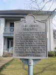 Clay County Courthouse Marker Fort Gaines, GA by George Lansing Taylor, Jr.