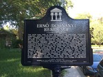 Erno Dohnanyi Residence Marker by George Lansing Taylor, Jr.
