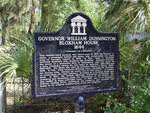 Governor William Dunnington Bloxham House Marker Tallahassee FL by George Lansing Taylor, Jr.