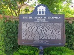 The Dr Alvan W Chapman House Marker Apalachicola FL by George Lansing Taylor, Jr.