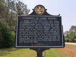 Founding of Fort Gaines Marker Clay County, GA by George Lansing Taylor, Jr.