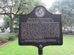 History of Emancipation Special Field Orders No 15 Marker Savannah, GA by George Lansing Taylor, Jr.
