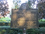 Sherman's Headquarters Green-Meldrim Mansion Marker Savannah, GA by George Lansing Taylor, Jr.