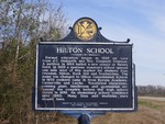 Hilton School Marker Hilton, GA by George Lansing Taylor, Jr.