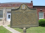 Quitman County Marker Georgetown, GA by George Lansing Taylor, Jr.
