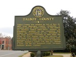 Talbot County Marker Talbotton, GA