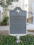St Mary's Cathedral Marker Austin TX by George Lansing Taylor, Jr.