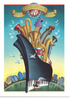 Postcard of the 1998 Commemorative Poster by Jacksonville Jazz Festival