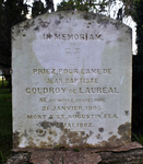 Gravestone of Jean Baptiste Coudroy De Laureal by James Dwight Davis
