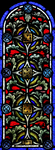 A Stained Glass window with star-shaped geometric patterns 2 by James Dwight Davis