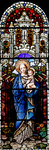 Madonna and Child Stained Glass Window by James Dwight Davis
