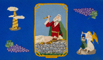 Abraham Needlepoint Kneeler by James Dwight Davis
