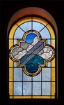 Window Three of Seven Depicting Creation. God Separates Land and Sea by James Dwight Davis