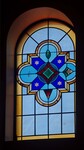 Window Four of Seven Depicting Creation. God Creates Stars by James Dwight Davis