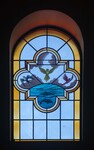 Window Five of Seven Depicting Creation. God creates the Creatures of the Air and Sea by James Dwight Davis