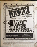 Highlights in Jazz Concert 077 - Sounds of Swing by Jack Kleinsinger and Danny Gottlieb