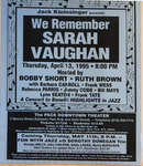 Highlights in Jazz Concert 181 - We Remember Sarah Vaughan by Jack Kleinsinger and Danny Gottlieb