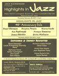 Highlights in Jazz 46th Anniversary Gala Flyer