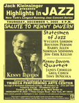 Highlights in Jazz Concert 267- Salute to Kenny Davern