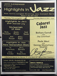 Highlights in Jazz Concert 310- Cabaret Jazz