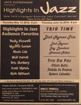 Highlights in Jazz Concert 328- Trio Time