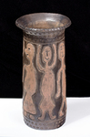 Pot with Carved Figures by Charles M. Brown
